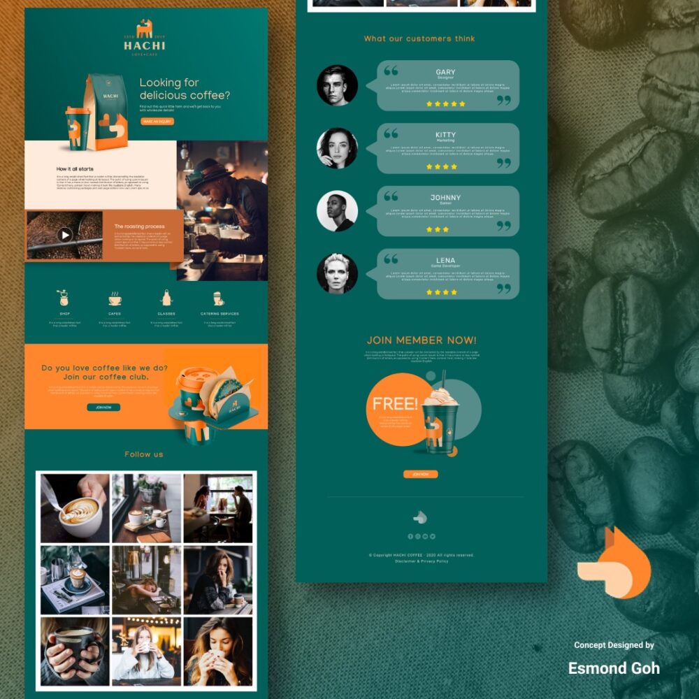 Hachi Coffee LP Concept Design